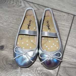 Size 5 Silver Ballet Flats
